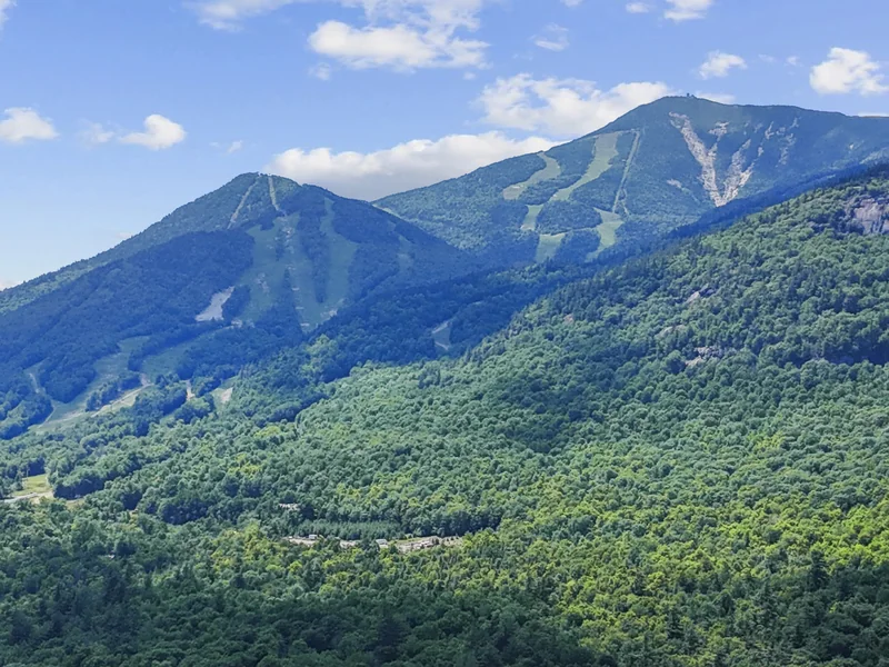 Whiteface Mountain above the valley in Wilmington, New York